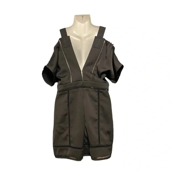 Anthropologie Mare Mare Womens Badia Cold-Shoulder Romper Jumpsuit - Picture 6 of 12